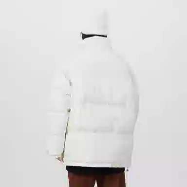 蜡笔小新 纯色卡通动漫小标加厚保暖立领宽松面包棉服外套 男女同款