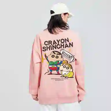 Crayon Shin-chan Cartoon Print Pullover Sweatshirt
