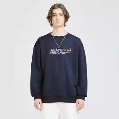 Crayon Shin-chan Cartoon Print Pullover Sweatshirt