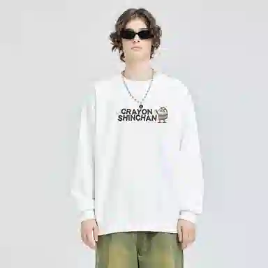 Crayon Shin-chan Cartoon Print Pullover Sweatshirt