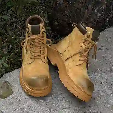 驰狼 加绒舒适百搭 中筒 马丁靴 男款