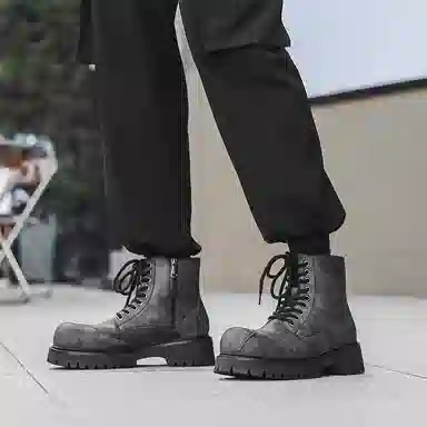 驰狼 潮流简约百搭 马丁靴 男款