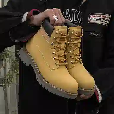 ChiLang Desert Biker Boots Yellow
