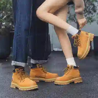驰狼 美式户外 短筒 马丁靴 男女同款