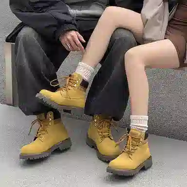 ChiLang Desert Biker Boots Yellow