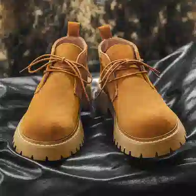 驰狼 经典 短筒 马丁靴 男款 黄色