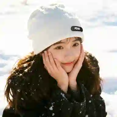 匹克 微标高级感大头围户外运动冷帽护耳保暖防寒防冻加厚加绒耳罩两件套 腈纶 绒线帽 男女同款情侣款