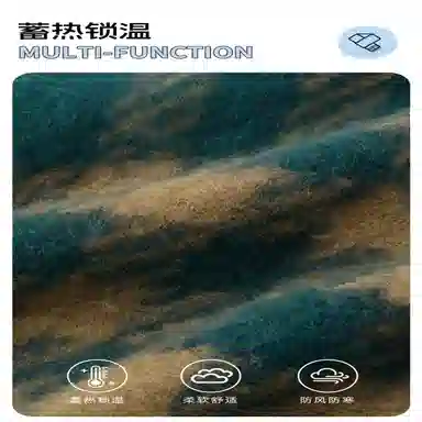 匹克 【降温必备|礼盒可选】冬季加厚柔软亲肤保暖防寒韩系格子百搭 聚酯纤维 绒线围巾 男女同款情侣款 绿色