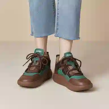 华耐 织物 复古运动时尚百搭舒适 中帮 生活休闲鞋 女款