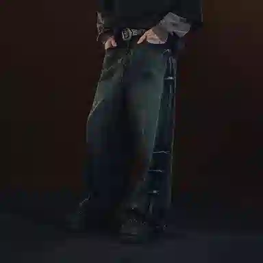 DICETINY Wide Leg Jeans Carbon Black