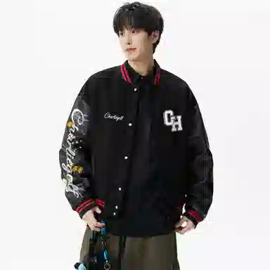 CHARLIE GOLF Cleanfit Raglan Sleeve Baseball Jacket