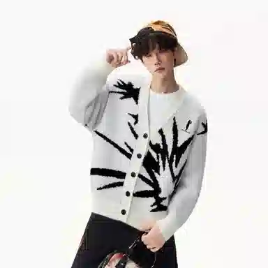 CHARLIE GOLF Vintage V-Neck Cardigan