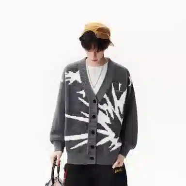 CHARLIE GOLF Vintage V-Neck Cardigan