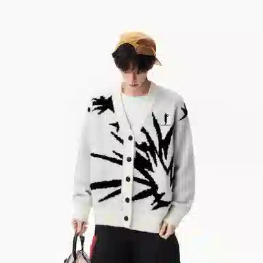 CHARLIE GOLF Vintage V-Neck Cardigan