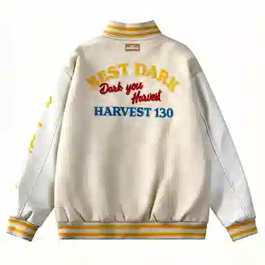 CHARLIE GOLF Classic Patchwork Baseball Jacket