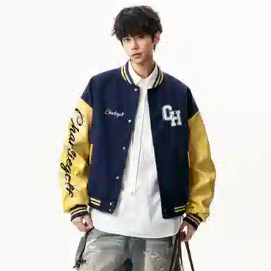 CHARLIE GOLF Cleanfit Raglan Sleeve Baseball Jacket