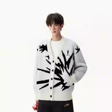 CHARLIE GOLF Vintage V-Neck Cardigan