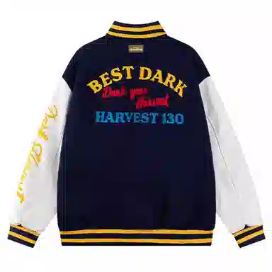 CHARLIE GOLF Classic Patchwork Baseball Jacket