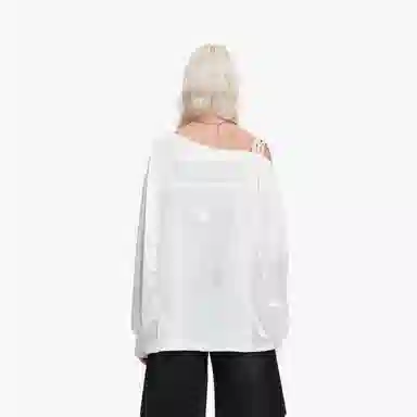 IMXS Long Sleeve Lace Embroidered Tee