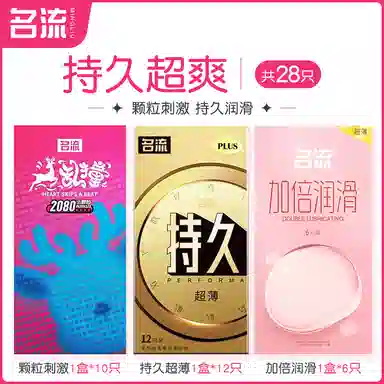 名流 大颗粒安全套 玻尿酸超薄