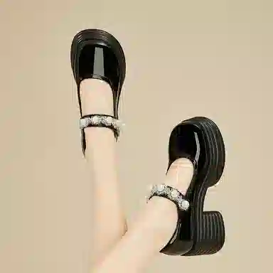 DAPHNE Mary Jane 8cm Thick Heel