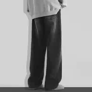 隐狼世家 阔腿裤宽松水洗牛仔裤 男款