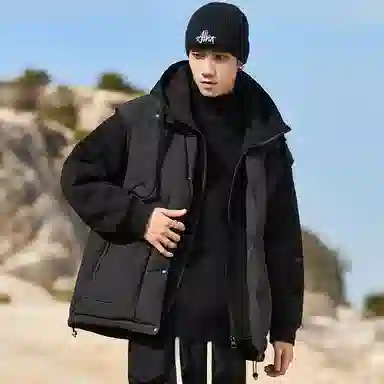 Yinlang Shijia Two-in-One Hoodie Down Jacket