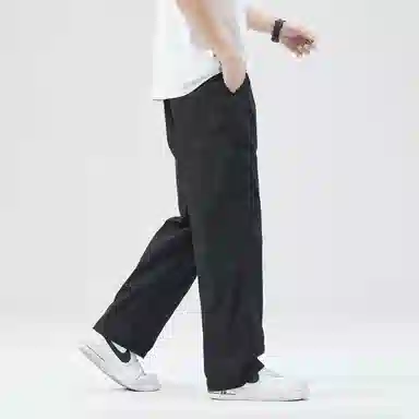 隐狼世家 夏季直筒薄款百搭简约美式潮牌宽松阔腿工装速干休闲裤 男款