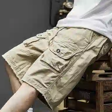 隐狼世家 美式复古五分裤 男款