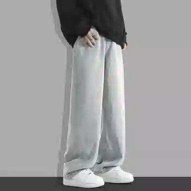 隐狼世家 阔腿裤宽松水洗牛仔裤 男款
