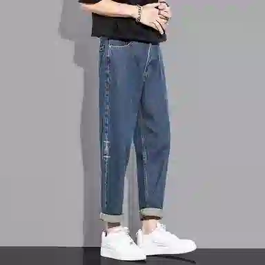 隐狼世家 复古百搭牛仔裤 男款