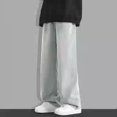 隐狼世家 阔腿裤宽松水洗牛仔裤 男款