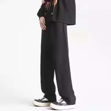 隐狼世家 潮牌条纹简约西装裤 男款