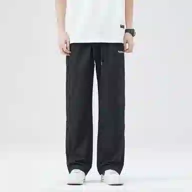 隐狼世家 夏季直筒薄款百搭简约美式潮牌宽松阔腿工装速干休闲裤 男款
