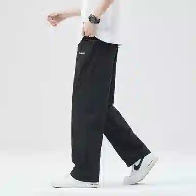 隐狼世家 夏季直筒薄款百搭简约美式潮牌宽松阔腿工装速干休闲裤 男款