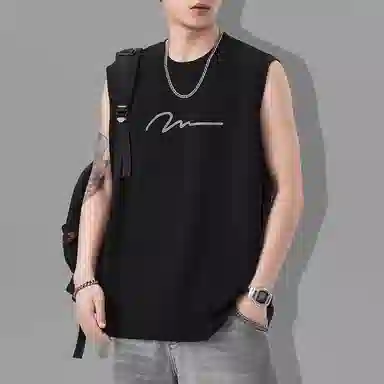 隐狼世家 圆领百搭宽松无袖背心 男款
