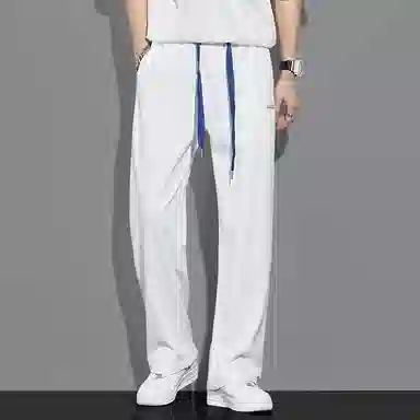 隐狼世家 条纹直筒休闲裤 男款