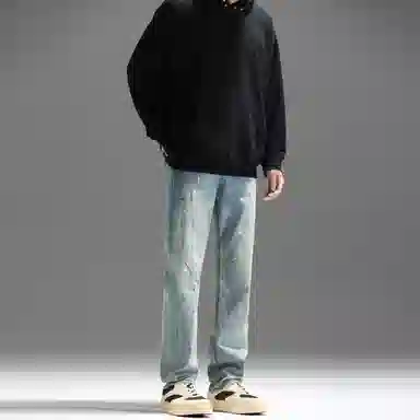 UNKNOWTAL Dirtyfit Straight Jeans Blue