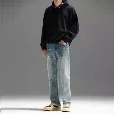 UNKNOWTAL Dirtyfit Straight Jeans Blue