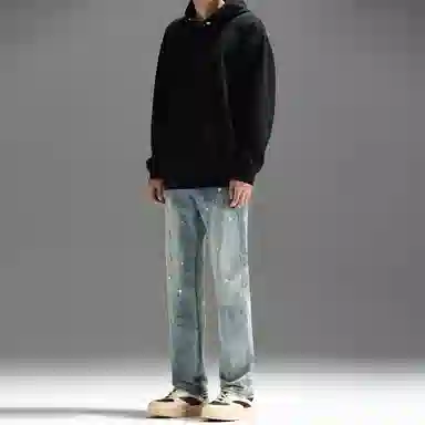 UNKNOWTAL Dirtyfit Straight Jeans Blue