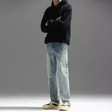 UNKNOWTAL Dirtyfit Straight Jeans Blue