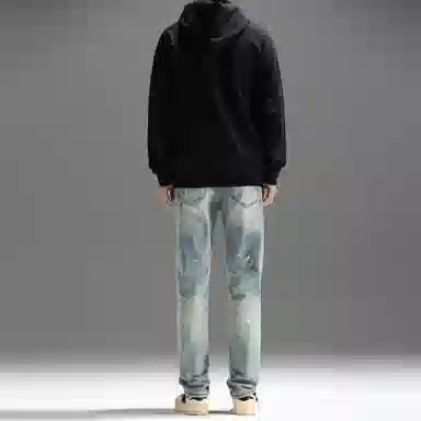 UNKNOWTAL Dirtyfit Straight Jeans Blue