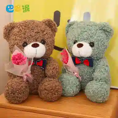 巴巴泥 卡通花束 泰迪熊 玩偶 毛绒公仔
