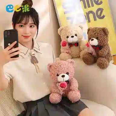 巴巴泥 卡通花束 泰迪熊 玩偶 毛绒公仔