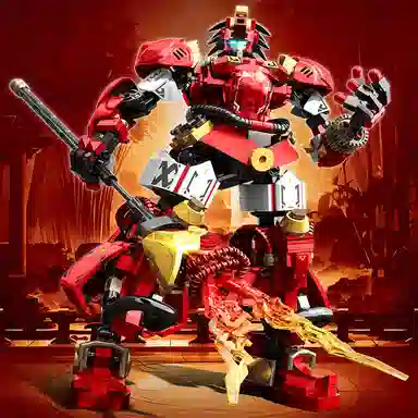 巴巴泥 钢铁机甲积变金刚 益智拼插 拼装模型