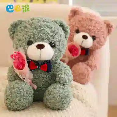 巴巴泥 卡通花束 泰迪熊 玩偶 毛绒公仔