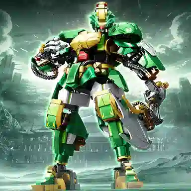 巴巴泥 钢铁机甲积变金刚 益智拼插 拼装模型