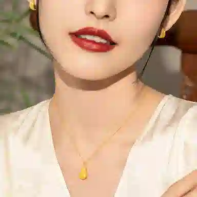 老庙 中国风福袋吉祥经典大气 足金 按克计价 黄金吊坠 女款