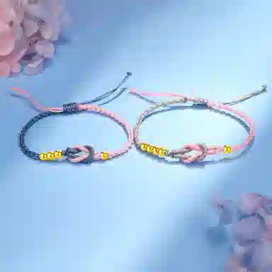 老庙 新中式国潮转运珠 足金 一口价 黄金手链 女款