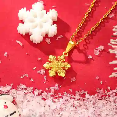 老庙 时尚精致百搭 足金 按克计价 黄金吊坠 女款